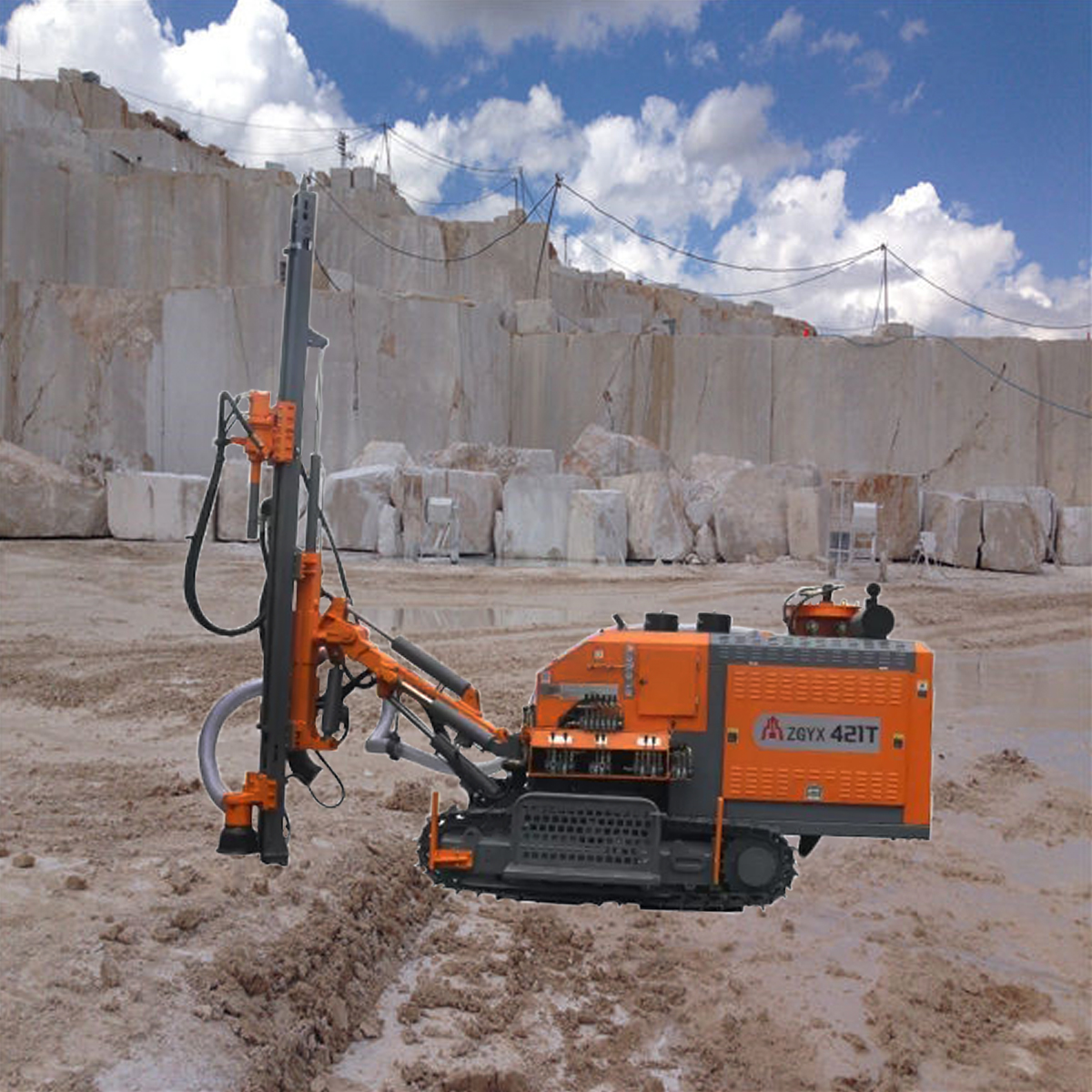 志高整体式液压潜孔钻机